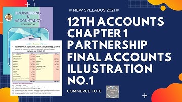 12th Accounts Chap 1 I Partnership Final Accounts I Illustration 1 I Page 24 I HSC I Commerce Tute