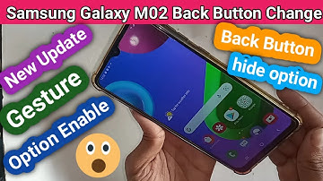 Samsung galaxy m02 enable gesture bar