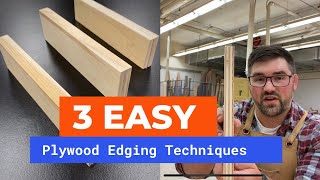 How To Cover Plywood Edges | Beginner Cabinet Making & Furniture Tips