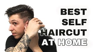 BEST Self Haircut At Home - Slick Back Undercut Tutorial