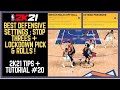 NBA 2K21 Best Defensive Settings Tutorial : How to Use Defensive Settings to Lockdown Offenses #20