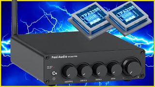 Fosi Audio BT30D Pro обзор, тест звука с полочной акустикой и сабвуфером