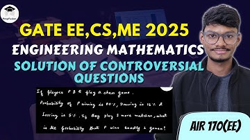 GATE 2025 Engineering Mathematics Solutions  || CS,ME,EE ||  PrepFusion