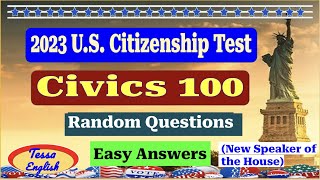 100 Civics Questions | Easy Answers | Citizenship Test | |Slow&amp;Clear | Citizenship Interview 2023