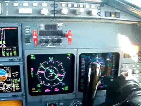 A falcon 20 cockpit upgraded to EFIS and Universal EEEI engine and systems display. collins proline 4