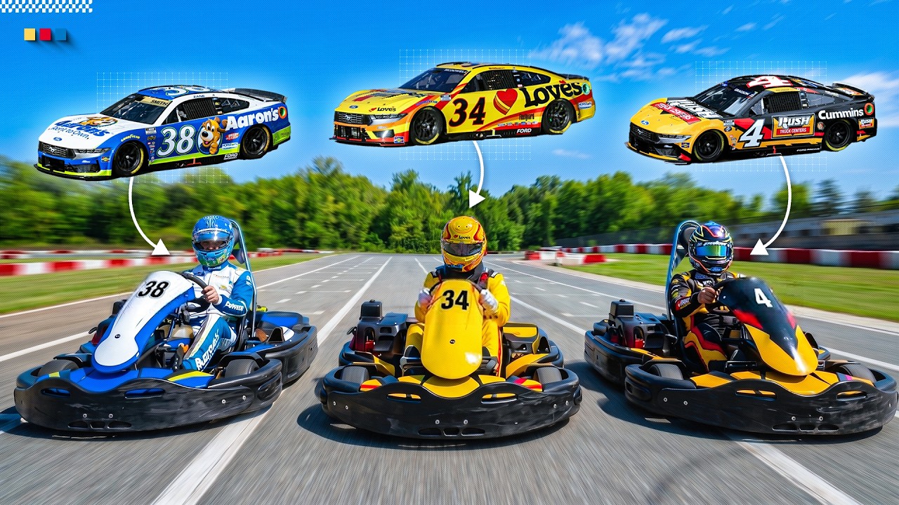 NASCAR Drivers vs Tiny Versions of Their Cars