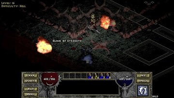 Diablo 1 - Salmazar (lvl 45 warrior) - Level 16 / Hell Difficulty