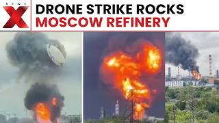 Moscow Refinery Drone Strike: Video Captures Fuel Storage Lid Blasting Off | World News | NewsX