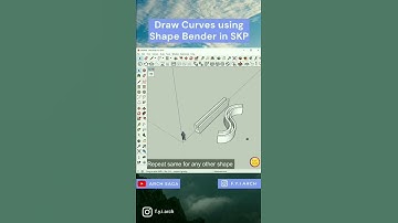 #Shorts Draw Curves using Shape Bender in Sketchup 2019 | f.y.i.arch