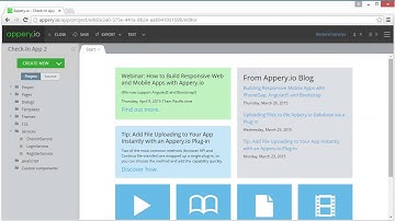 Simple Mobile Check-In App w/Appery.io. Part 2/6