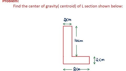 Zelfstudie zwaartepunt (zwaartepunt) van L-sectie | Hoe het zwaartepunt van een L-sectie te vinden