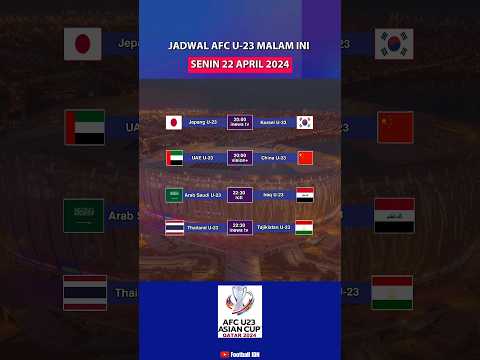 Jadwal AFC U-23 2024 Malam Ini | Jepang U-23 vs Korea Selatan U-23 #shorts #sepakbola