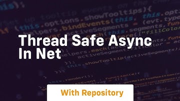 Thread safe async in net