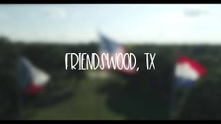 Slow motion flags in Friendswood, Tx