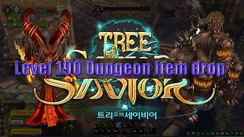 【Tree of Savior 】Level 190 Dungeon Item drop -  Archmage Tower Dungeon