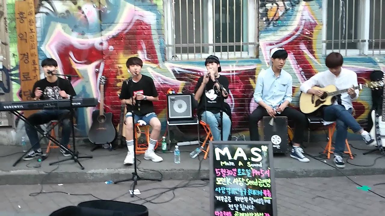 150523 밴드 M.A.S 0094 홍대 버스킹 1부 - Officially Missing You