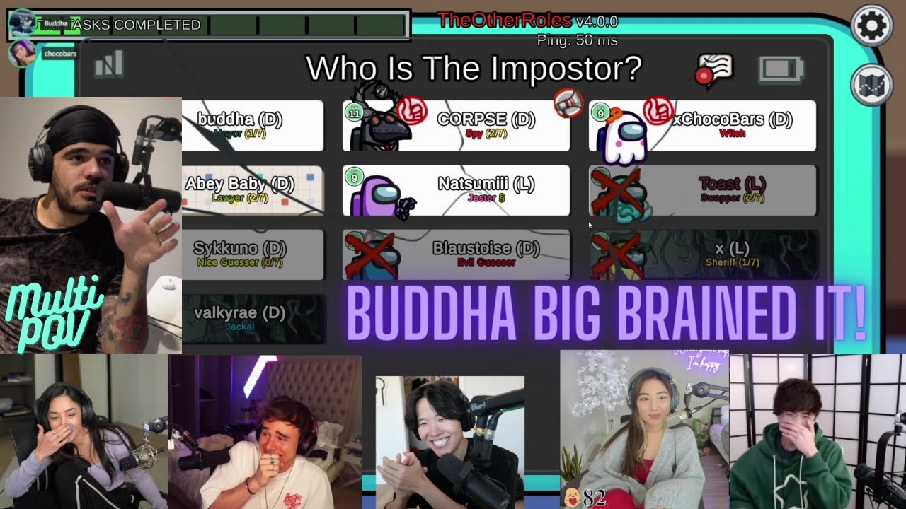 Buddha Impresses the Whole Lobby MULTI POV (w/ Sykkuno, Valkyrae, Blaustoise, Toast, Corpse, & More)