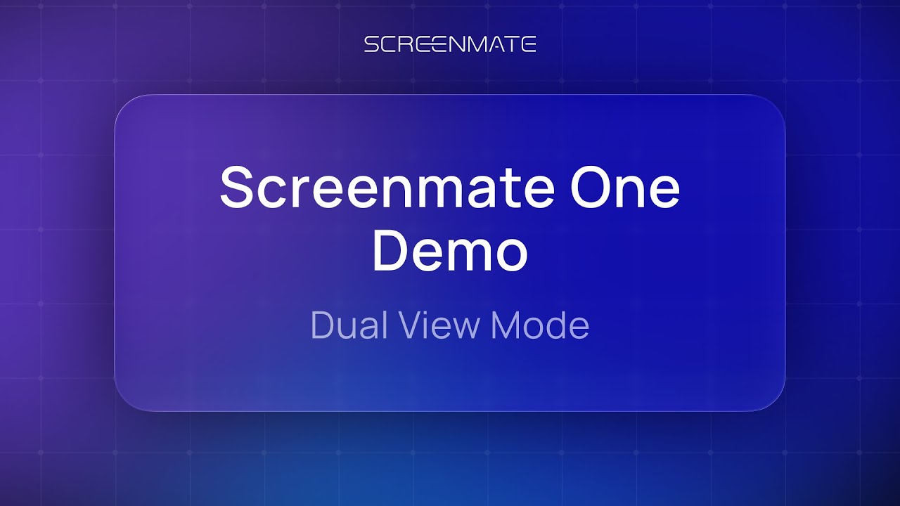 Screenmate One Demo: Dual View Mode