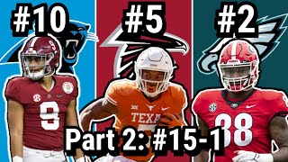 Ranking and Grading Every 1st Round Pick in the 2023 NFL Draft!!! Part 2 (15-1)