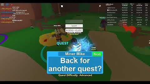 roblox Mining Simulator how to get MINING HELMET (limit)