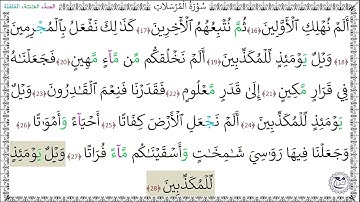 سورةُ المرسلات - ماهر المعيقلي المصحف المجود