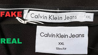 Fake vs Real Calvin Klein Jeans T shirt / How to spot fake Calvin Klein Polo T shirt