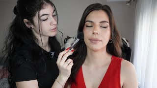 ASMR Relaxing Make Up, Kore Therapy &amp; Kinesiology | Skin Analysis , Cranial Nerve Exam &amp; Adjustments