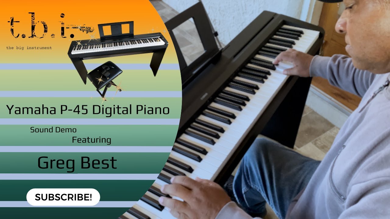 Yamaha P45B 88-Key Digital Piano - P45B