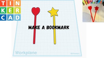 Easy Tinkercad Bookmark for Beginners