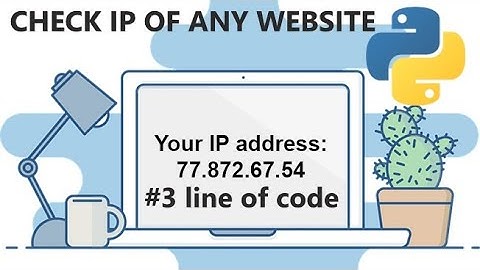 #IP #Python check IP of any website in just 3 lines of code | Python