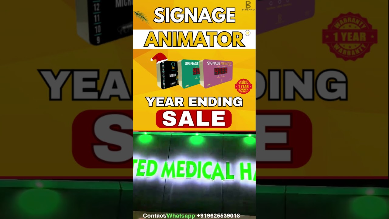Year Ending Sale By Signage Animator