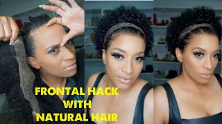 FRONTAL HACK USING MY NATURAL HAIR #BOLDHOLD reloaded removed music screenshot 3