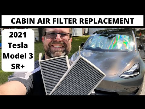 IT'S EASY! 2021 Model 3 SR+ Cabin Air Filter Replacement 