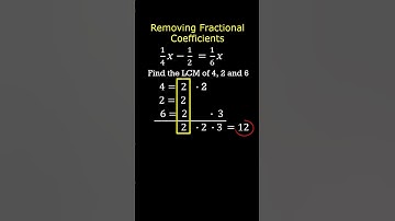 Removing Fractional Coefficients #shorts #youtubeshorts #math #education
