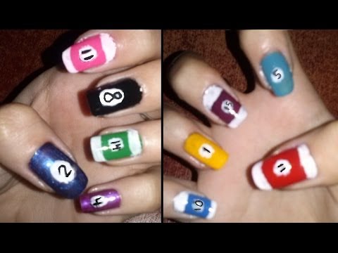 8 Ball Inspired Nail Art Tutorial YouTube Hqdefault