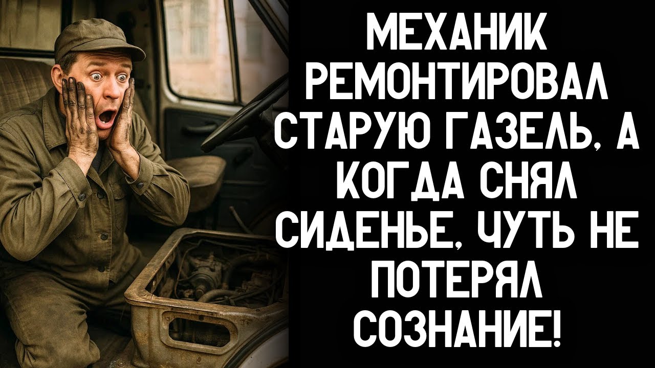 Механик ремонтировал старую ГАЗель, а когда снял сиденье, чуть не потерял сознание!
