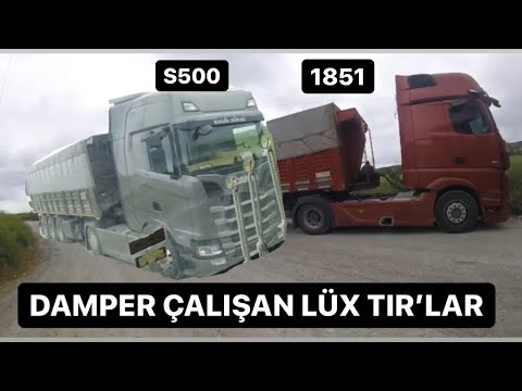 SCANİA s500 Ve ACTROS 1851 DAMPER ÇALIŞIR MI ? / DORSEYİ YIKATTIM !