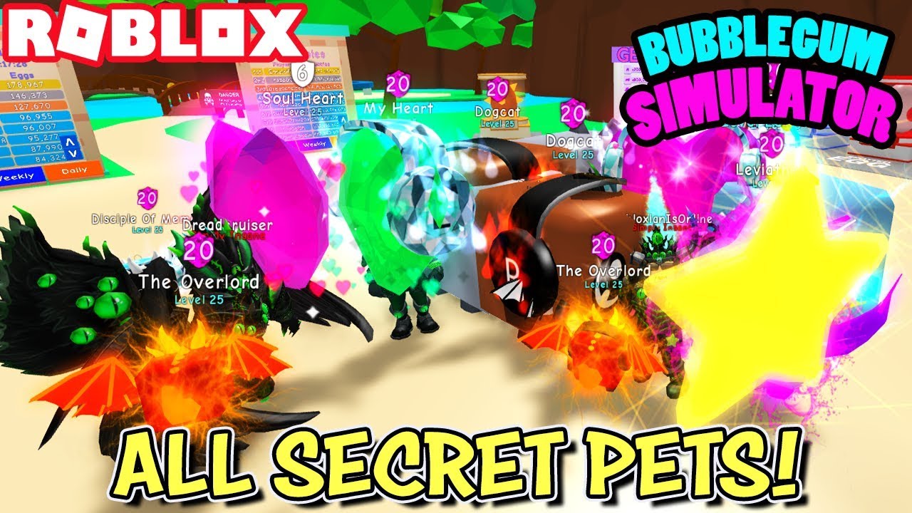 Using Every Secret Pet In Bubblegum Simulator Roblox The Best Players In The Game Youtube - videos matching the real secret behind roblox pet