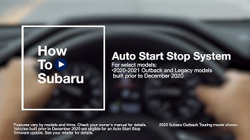 How to Use Your Subaru Vehicle’s Auto Start-Stop and Auto Vehicle Hold Features