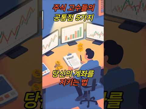 주식 투자하면서 꼭 알아야 할 5가지 #주식투자 #주식공부 #투자마인드#차트분석 #손절 #분할매수#주식초보 #재테크 #계좌관리#투자명언 #주식쇼츠