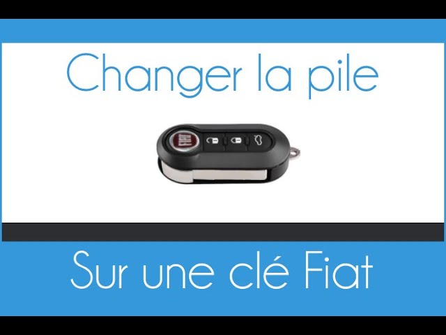 Comment changer la pile sur une clé Fiat (Panda, Punto, Bravo, 500