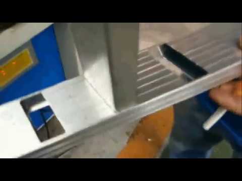 Aluminum Ladder Tube Hydraulic Hole Punching Machine - YouTube