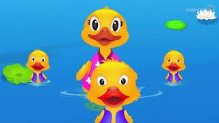 Five Little Ducks Nursery Rhyme With Lyrics   Cart   1080P HD