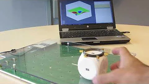 A magnetometer array to track moving magnets