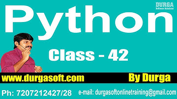 Learn Python Programming Tutorial Online Training by Durga Sir On 24-03-2018