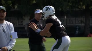 Video: Michigan State football holds 10th practice of fall camp