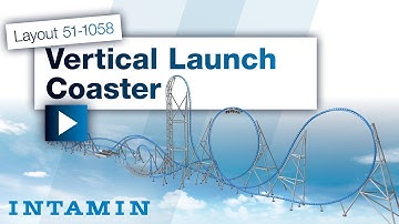 Intamin Vertical Launch Coaster Layout 1058m