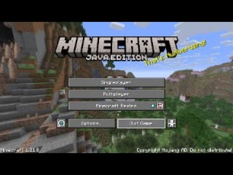 Playing minecraft java edition - YouTube