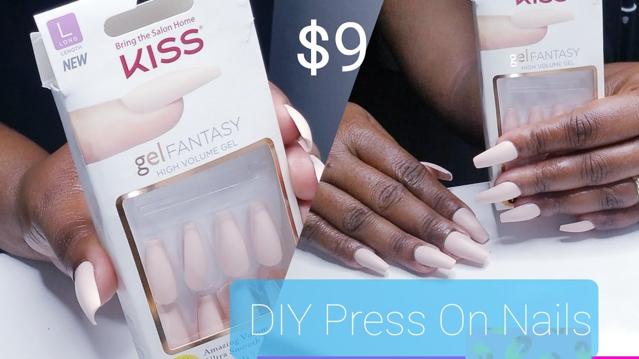 KISS press on nails| How to APPLY 💅🏾 - YouTube