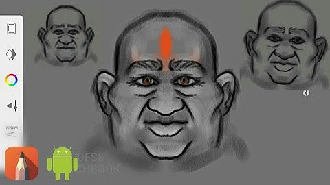 How I Draw MONK in AUTODESK SKETCHBOOK | ANDROID | TIMELAPSE | 2019.